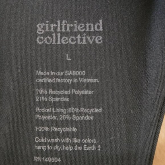 Girlfriend Collective Paloma Racerback Workout Dress Shorts Earth Green Size L - Picture 10 of 10